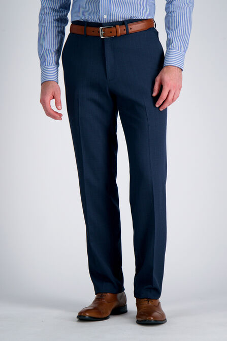 Premium Comfort Dress Pant - Tonal Windowpane, BLUE view# 2