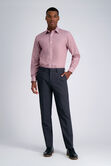 Premium Comfort Dress Shirt - Burgundy, Heather Burgundy view# 3