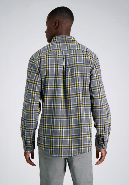 Long Sleeve Flannel Shirt, Yellow