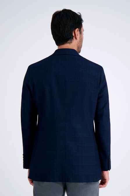 J.M. Haggar Large Tonal Plaid Sport Coat, Navy view# 2