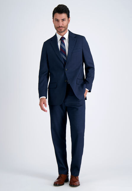 J.M. Haggar Prominent Twill Suit Jacket, Navy