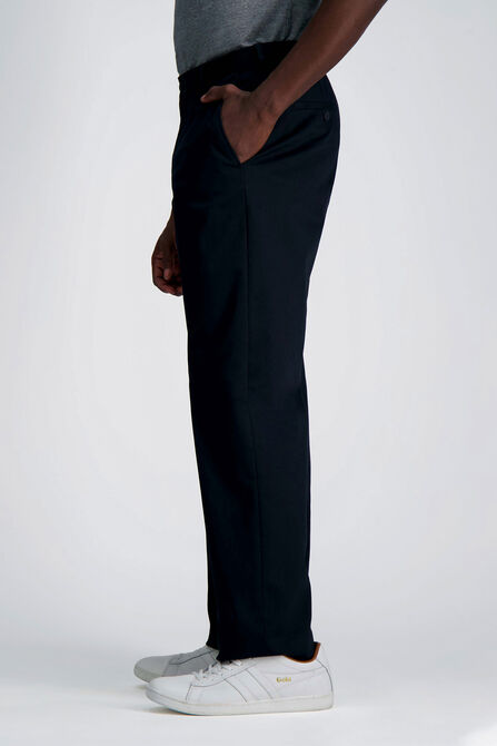 Wrinkle Free Performance Khaki Pant, Black view# 3