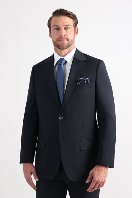 J.M. Haggar Wool Windowpane Suit Jacket, Navy view# 2
