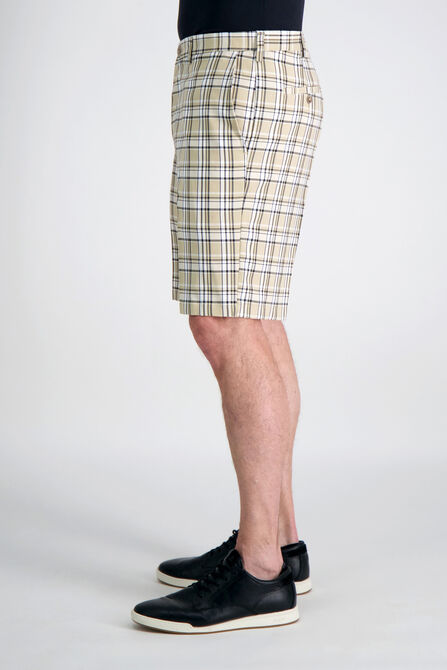 Cool 18&reg; Pro Simple Plaid Short, Stone view# 3