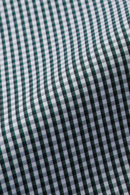 Premium Comfort Dress Shirt - Dark Green Plaid, Dark Green view# 6