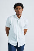 Short Sleeve Seersucker Performance Button-Down Shirt, Lt Blue view# 1