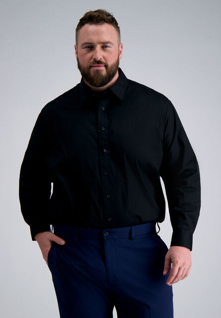 Premium Comfort Big Dress Shirt - Black, Black