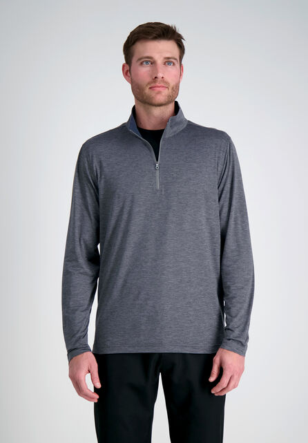 The Active Series&trade; Quarter Zip Heather Jersey, Heather Grey