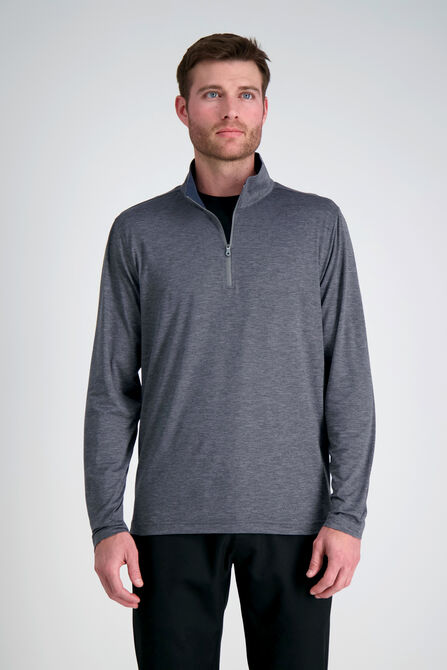 The Active Series&trade; Quarter Zip Heather Jersey, Heather Grey view# 1