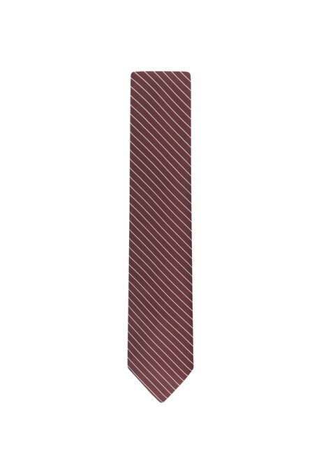 Tadeo Pin Stripe Tie, Red view# 2