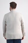 Big &amp; Tall J.M. Haggar Plaid Windowpane Sport Coat, Euro Blue view# 2