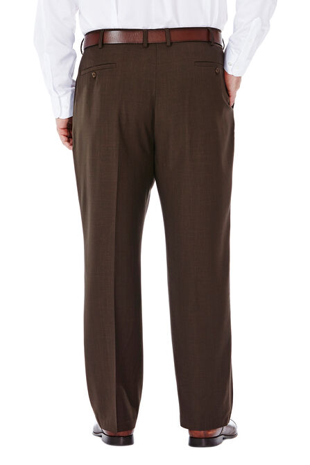 Big &amp; Tall E-CLO&trade; Stria Dress Pant, Brown view# 3