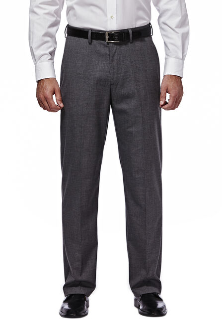 J.M. Haggar Premium Stretch Suit Pant - Flat Front, Dark Heather Grey view# 1