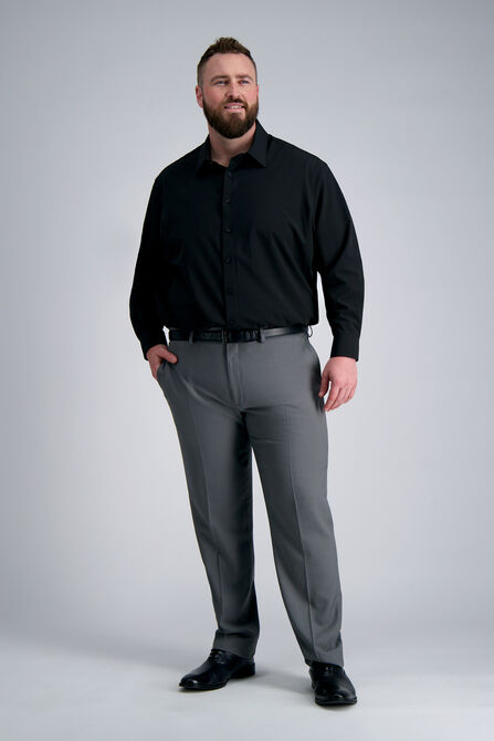 Smart Wash&reg; Big Dress Shirt - Black, Black view# 3