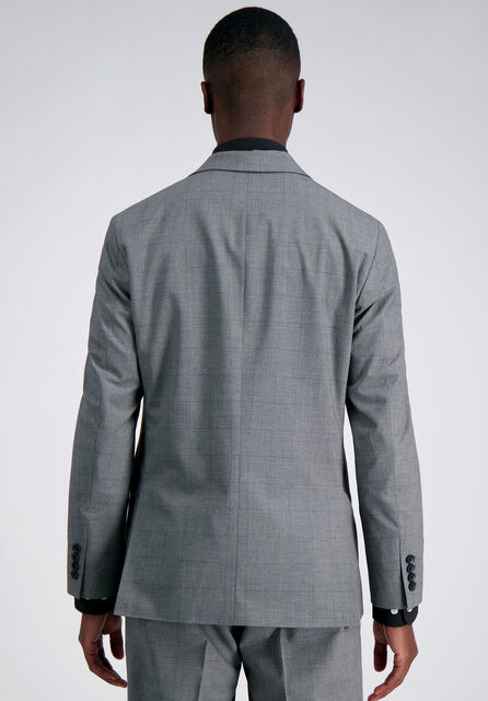 J.M. Haggar Glen Plaid Suit Jacket, Med Grey