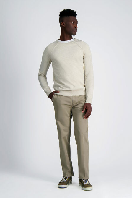 Wrinkle Free Performance Khaki Pant, Khaki view# 1