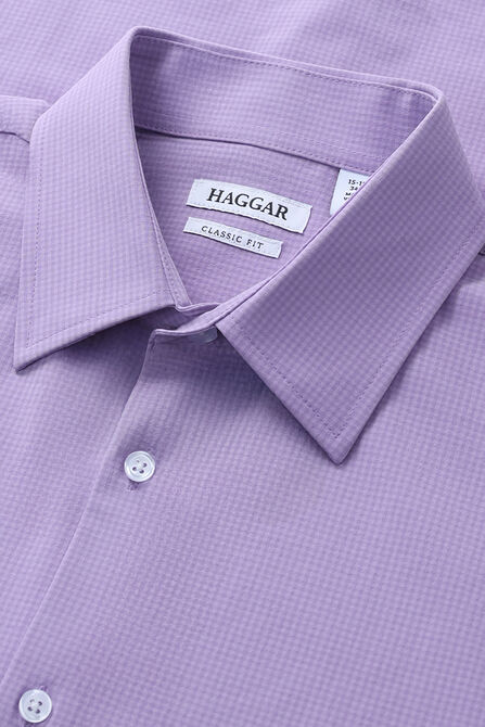 Smart Wash&reg; Dress Shirt - Lilac, Light Purple view# 4