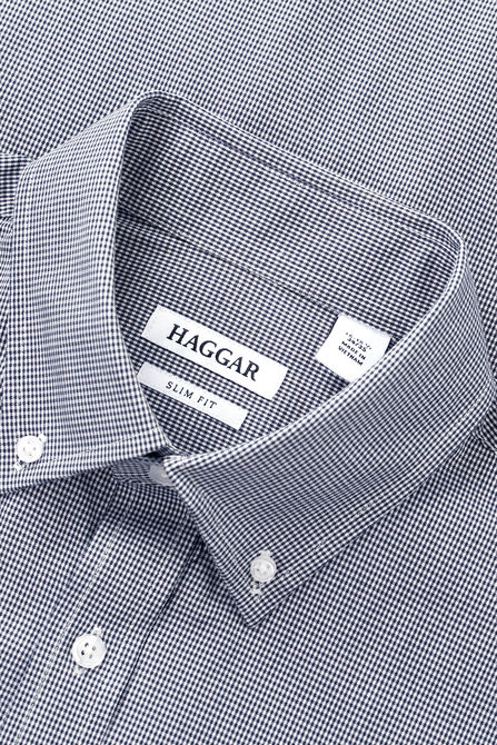 Premium Comfort Dress Shirt - Black Check, Black view# 4