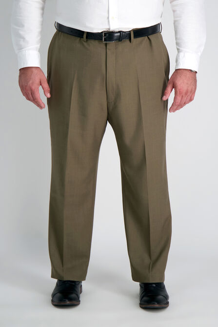 Big &amp; Tall E-CLO&trade; Stria Dress Pant, Khaki view# 2