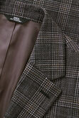 J.M. Haggar Slub Glen Plaid Sport Coat, Brown Heather view# 4