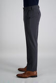 J.M. Haggar 4-Way Stretch Dress Pant - Check Glen Plaid, Dark Grey view# 3