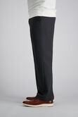 J.M. Haggar 4-Way Stretch Dress Pant, Charcoal Htr view# 3