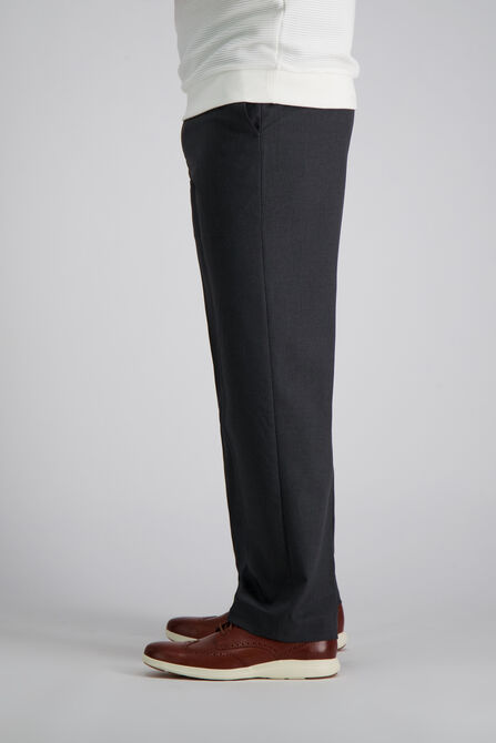 J.M. Haggar 4-Way Stretch Dress Pant, Charcoal Htr view# 3