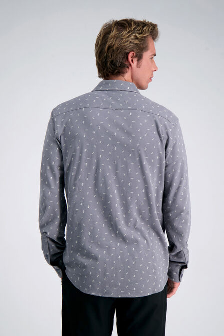 Long Sleeve Pique Shirt, Oxford view# 2