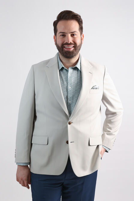 The Active Series&trade; Big &amp; Tall Stretch Gabardine Sport Coat, String view# 1
