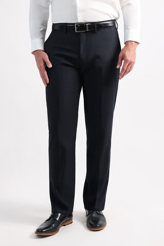 J.M. Haggar Wool Windowpane Suit Pant , Navy