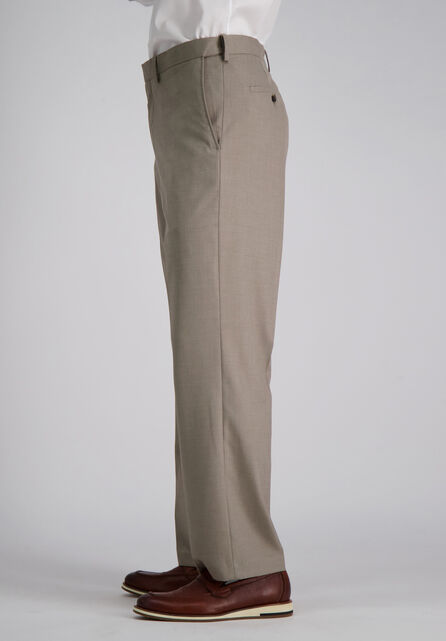 J.M. Haggar Premium Stretch Suit Pant - Flat Front, Oatmeal