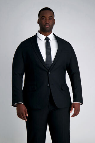 Big &amp; Tall Smart Wash&reg; Suit Separate Jacket, Black