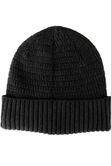 Heathered Micro Cable Crown Beanie, Black view# 4