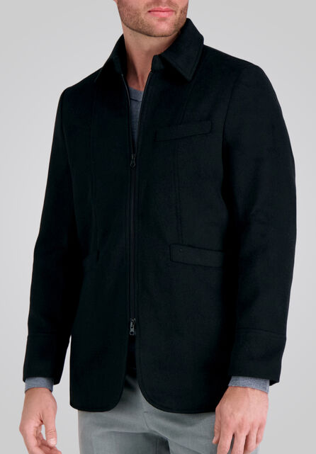 Full Zip Coat, Black