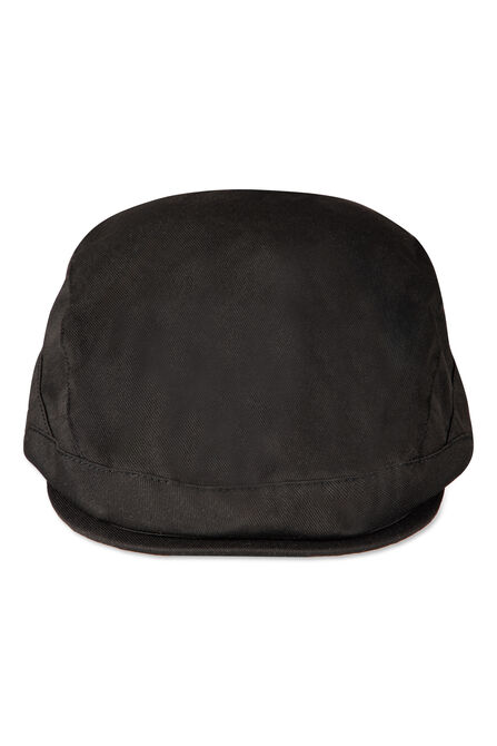 Side Seamed Flat Cap, Black view# 3