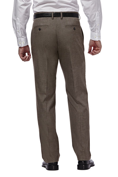 J.M. Haggar Premium Stretch Suit Pant - Flat Front, Medium Brown view# 3