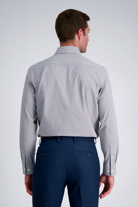 Smart Wash&reg; Dress Shirt - Grey Check, Grey view# 2