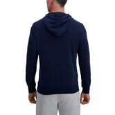 Pullover French Terry Fleece Hoodie Sweatshirt, Dark Navy view# 2