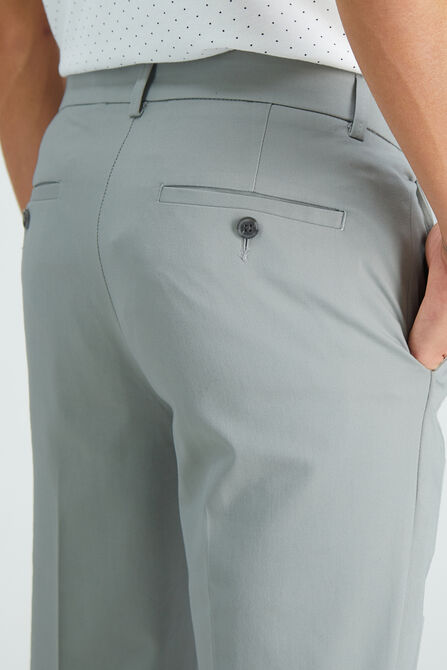 Premium No Iron Khaki Pant, Light Grey view# 5