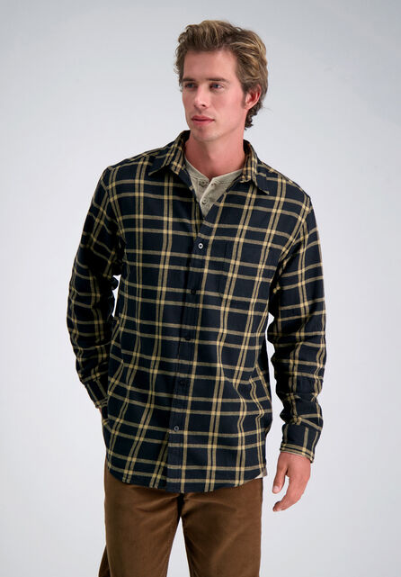 Long Sleeve Flannel Shirt, Mocha