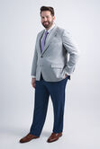 The Active Series&trade; Big &amp; Tall Stretch Gabardine Sport Coat, Light Grey view# 3