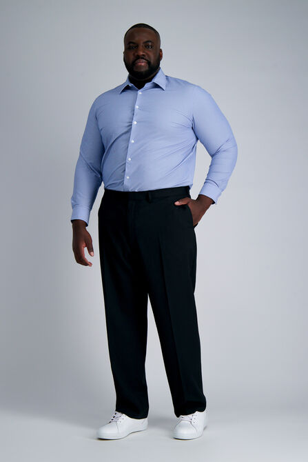 Smart Wash&reg; Tall Dress Shirt - Indigo Stripe, Indigo view# 3