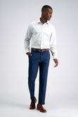 Premium Comfort Performance Cotton Dress Shirt - Grey Plaid, Grey view# 3