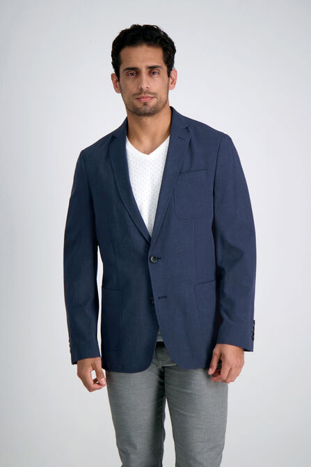 Smart Wash&reg; Performance Tech Blazer, Heather Navy view# 1