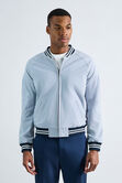 Seersucker Bomber Jacket, Light Blue view# 1
