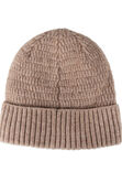 Heathered Micro Cable Crown Beanie, Khaki view# 4