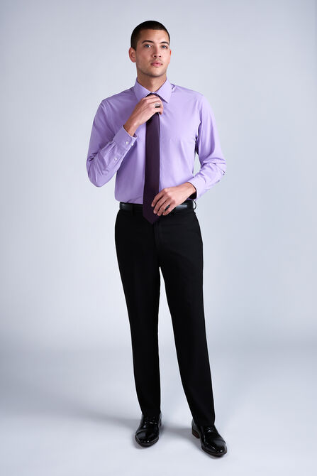 Smart Wash&reg; Dress Shirt - Lilac, Light Purple view# 3