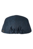 Brushed Herringbone Center Seam Flat Cap, BLUE view# 5