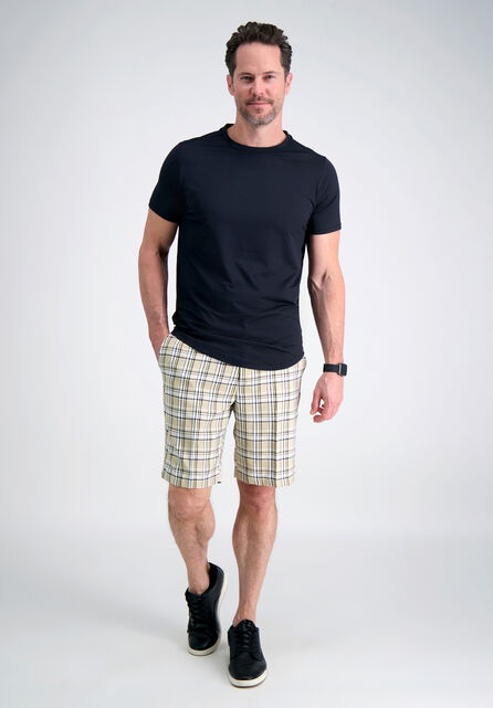 Cool 18&reg; Pro Simple Plaid Short, Stone