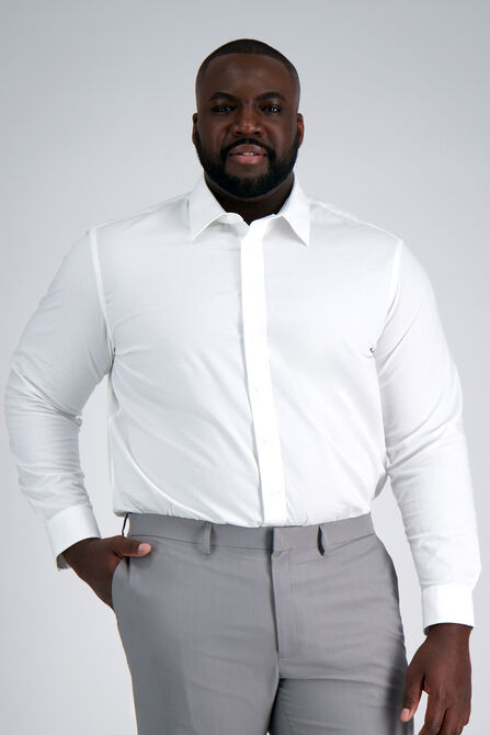 Premium Comfort Tall Dress Shirt - White, White view# 1